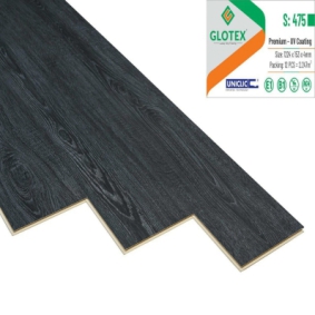 sàn nhựa giả gỗ màu đen 4mm