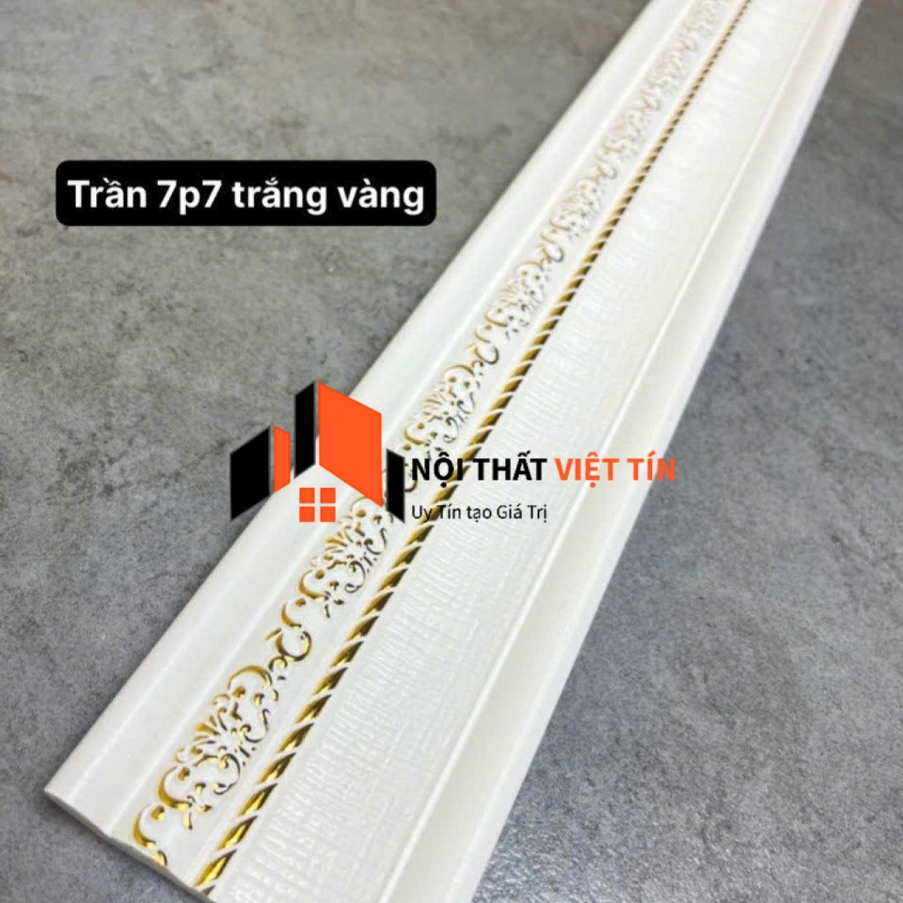 Chỉ trang trí 7.7cm màu trắng vàng